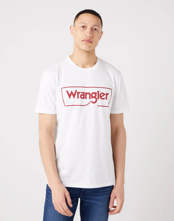 Frame Logo T-shirt In White - Rodeo In
