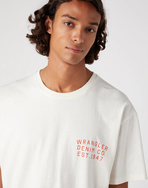 Graphic T-Shirt In White - Rodeo In