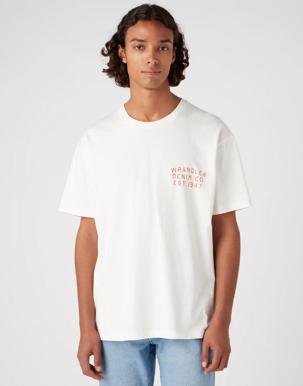 Graphic T-Shirt In White - Rodeo In