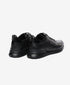 Greyder Men's Black Leather Sports Sneakers