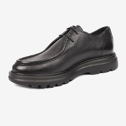 Greyder Men's Formal Leather Moccasin Black Boots