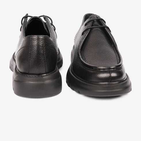 Greyder Men's Formal Leather Moccasin Black Boots