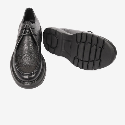 Greyder Men's Formal Leather Moccasin Black Boots