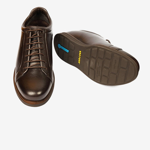 Greyder Men's Formal Leather Shoes in Brown