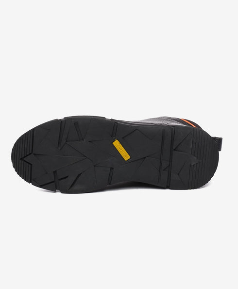 Greyder Men's High Back Genuine Black Leather Boots