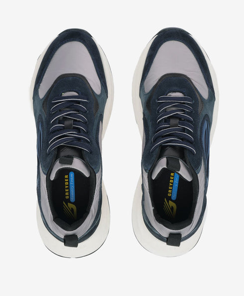 Greyder Men's Leather Sports Sneakers