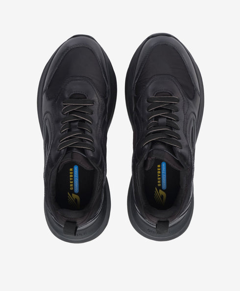 Greyder Men's Leather Sports Sneakers