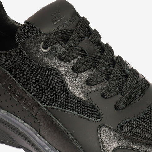 Greyder Men's Mesh Sneakers in Black