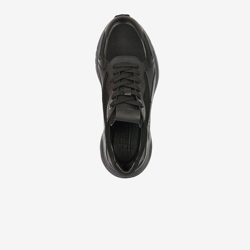 Greyder Men's Mesh Sneakers in Black