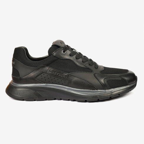 Greyder Men's Mesh Sneakers in Black