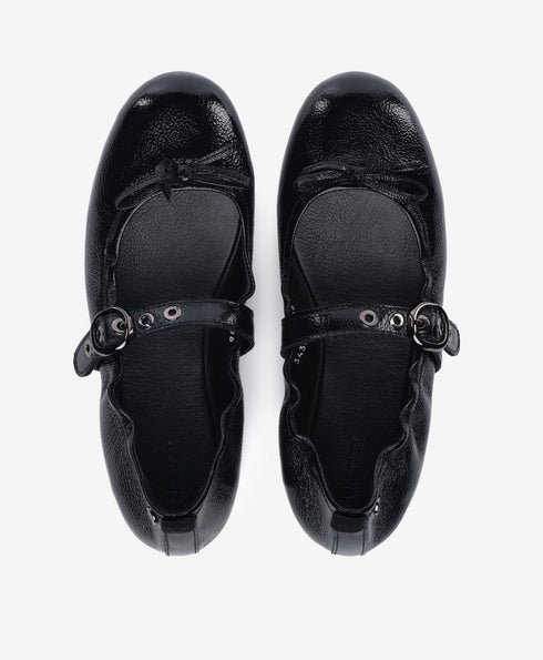 Greyder Women's Ballet Style Moccasin Shoes in Black