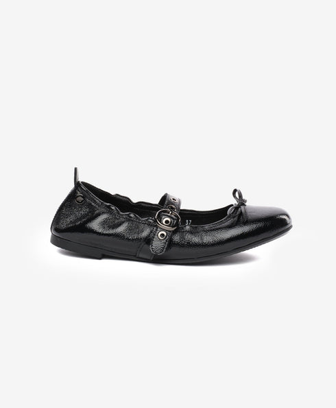 Greyder Women's Ballet Style Moccasin Shoes in Black