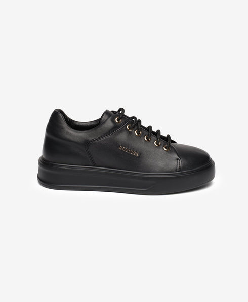 Greyder Women's Comfort Leather Sneakers In Black