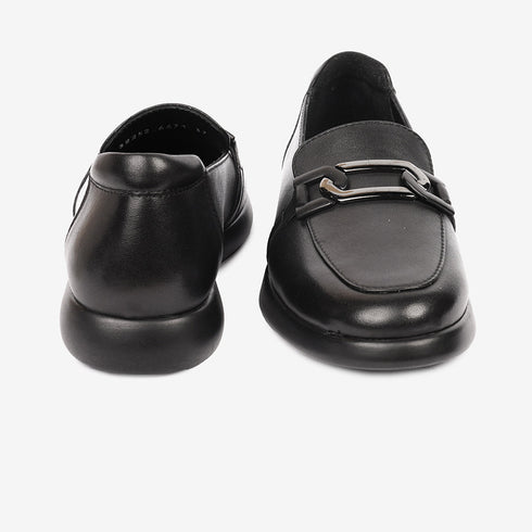 Greyder Women's Formal Mocassin in Black