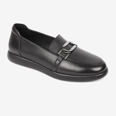 Greyder Women's Formal Mocassin in Black