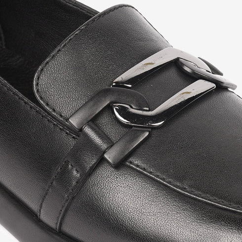 Greyder Women's Formal Mocassin in Black