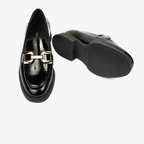 Greyder Women's Formal Moccasin In Black