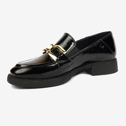 Greyder Women's Formal Moccasin In Black