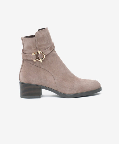 Greyder Women's Genuine Leather Lock Strap Boots