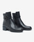 Greyder Women's Genuine Leather Lock Strap Boots