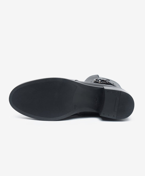 Greyder Women's Genuine Leather Lock Strap Boots