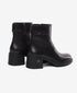 Greyder Women's Genuine Leather Lock Strap Boots in Black