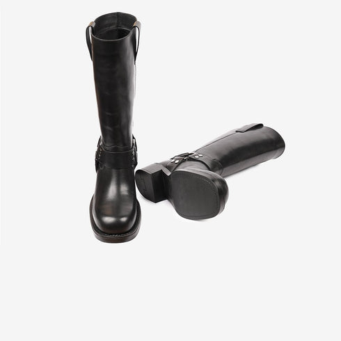 Greyder Women's Half Knee High Boots in Black