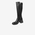 Greyder Women's Knee High Boots with Straps in Black