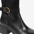 Greyder Women's Knee High Boots with Straps in Black