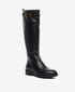 Greyder Women's Knee High Leather Boots With Strap