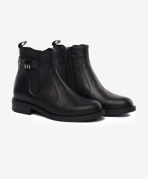 Greyder Women's Leather High Boots In Black