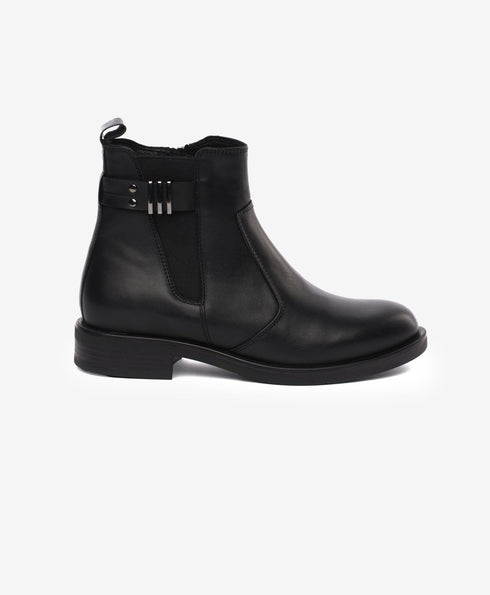 Greyder Women's Leather High Boots In Black