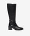 Greyder Women's Leather Knee High Boots In Black