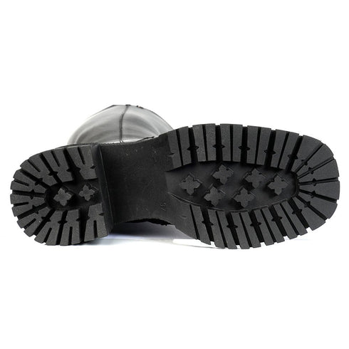 Greyder Women's Leather Knee High Boots In Black