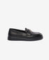 Greyder Women's Leather Moccasin Shoes In Black