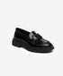 Greyder Women's Modern Moccasin Shoes in Black