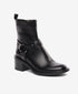 Greyder Women's Straped Leather Boots in Black