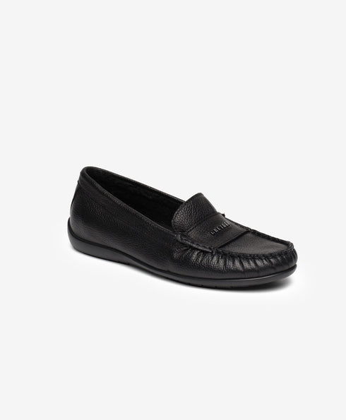 Greyder Women's Traditional Moccasin shoes in Black