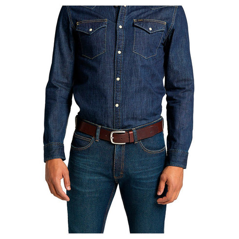 Lee Belt In Dark Brown - Rodeo In