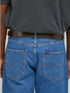 Lee Logo Buckle Belt In Dark Brown - Rodeo In