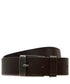 Lee Logo Buckle Belt In Dark Brown - Rodeo In
