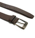 Lee Logo Buckle Belt In Dark Brown - Rodeo In