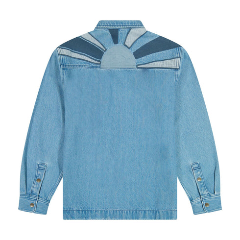 Lee Men's 2 Pocket Overshirt In Light Wash