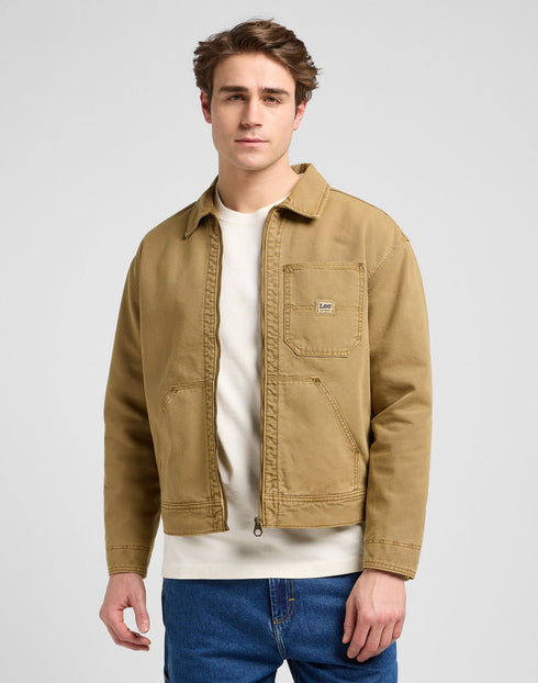 Lee Men's 91W Lined WW Jacket In Dark Khaki - Rodeo In