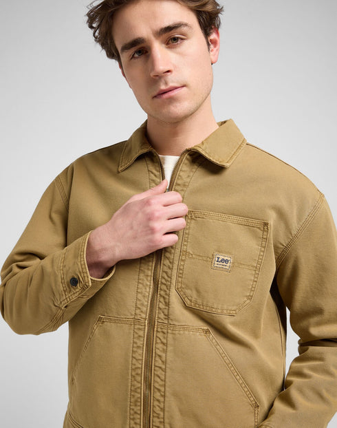 Lee Men's 91W Lined WW Jacket In Dark Khaki - Rodeo In