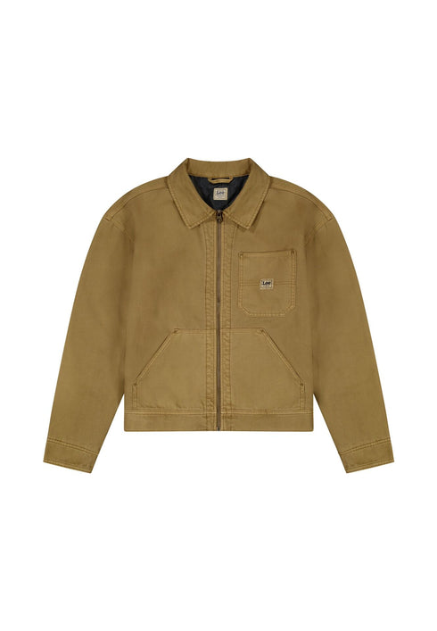 Lee Men's 91W Lined WW Jacket In Dark Khaki - Rodeo In