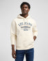 Lee Men's Big Logo Hoodie in Ecru