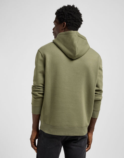 Lee Men's Big Logo Hoodie in Mercantile Green