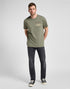Lee Men's Big Logo T-Shirt In Olive Grove