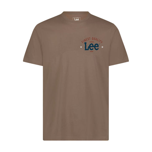 Lee Men's Big Logo T-Shirt In Pebble - Rodeo In